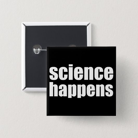 Wissenschaft geschieht button (Vorne & Hinten)