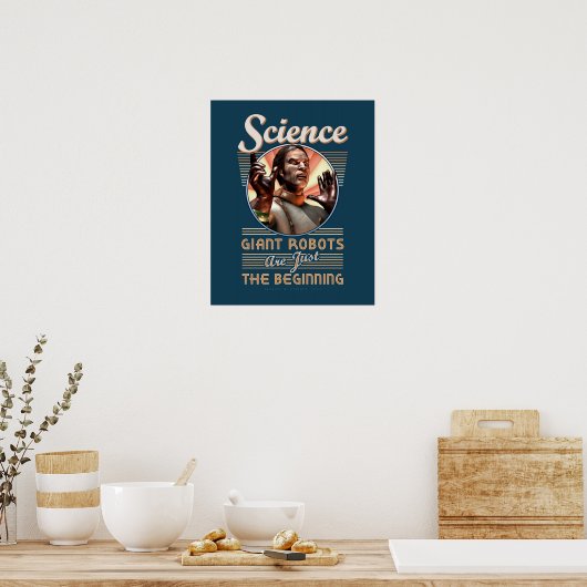WISSENSCHAFT: Giant-Robots-Poster (16x20") Poster (Küche)