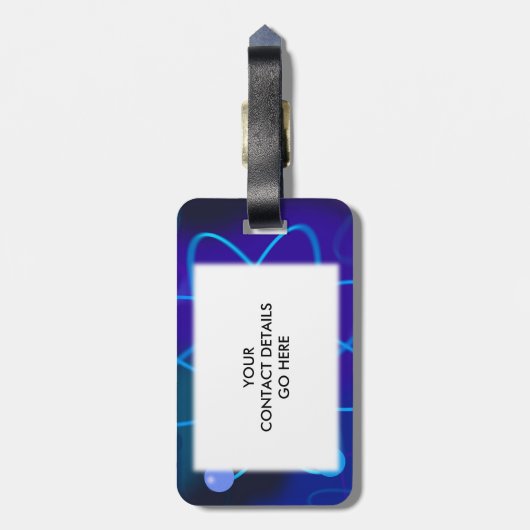 WISSENSCHAFT GIBT MIR EINEN HADRON GEPÄCKANHÄNGER (Rückseite vertikal)