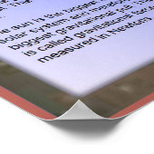 Wissenschaft, Gravitation Poster (Ecke)