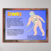 Wissenschaft, Gravitation Poster (Vorne)