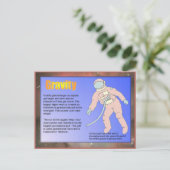 Wissenschaft, Gravitation Postkarte (Stehend Vorderseite)