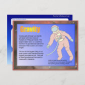 Wissenschaft, Gravitation Postkarte (Vorne/Hinten)