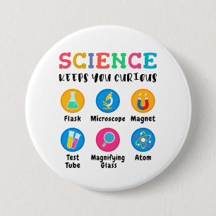 Wissenschaft hält dich neugierig button