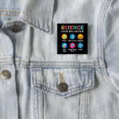 Wissenschaft hält dich neugierig button (Beispiel)
