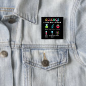 Wissenschaft hält dich neugierig button (Beispiel)