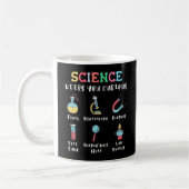 Wissenschaft hält dich neugierig kaffeetasse (Links)