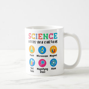 Wissenschaft hält dich neugierig kaffeetasse