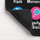 Wissenschaft hält dich neugierig mousepad (Ecke)