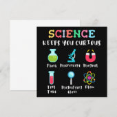 Wissenschaft hält dich neugierig save the date (Vorne/Hinten)
