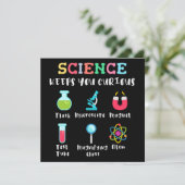 Wissenschaft hält dich neugierig save the date (Stehend Vorderseite)