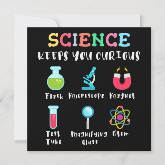 Wissenschaft hält dich neugierig save the date (Vorderseite)