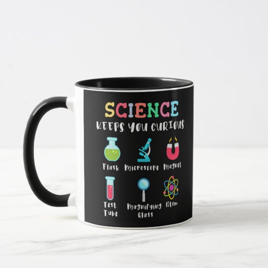 Wissenschaft hält dich neugierig tasse (Links)