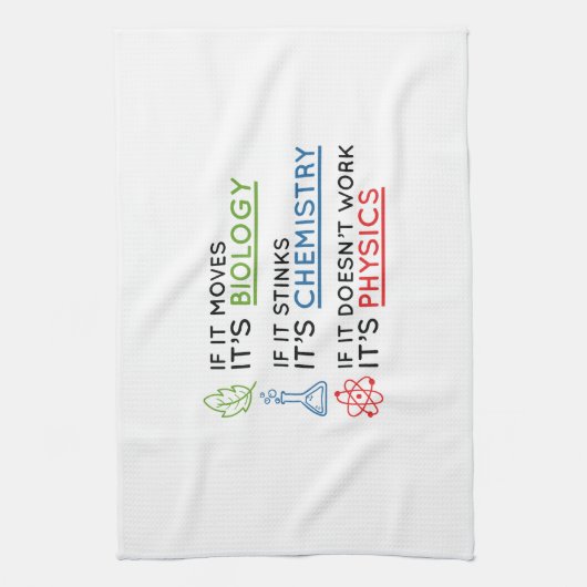Wissenschaft Handtuch (Vertikal)