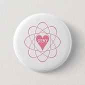 Wissenschaft Herz Valentingeschenk Button (Vorderseite)