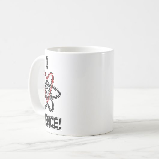 Wissenschaft I <3! Kaffeetasse (Vorderseite Links)