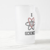 Wissenschaft I <3! Mattglas Bierglas (VorderseiteRechts)
