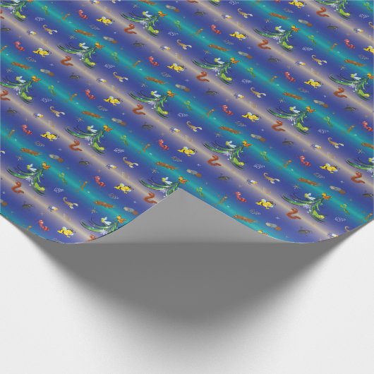 Wissenschaft, Insekt Bug Lover Weihnachtsbaum Geschenkpapier (Ecke)