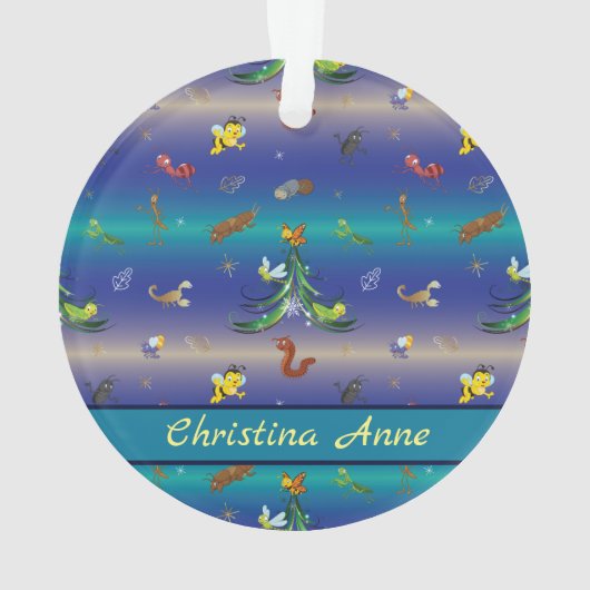 Wissenschaft, Insekt Bug Lover Weihnachtsbaum Ornament (Rückseite)