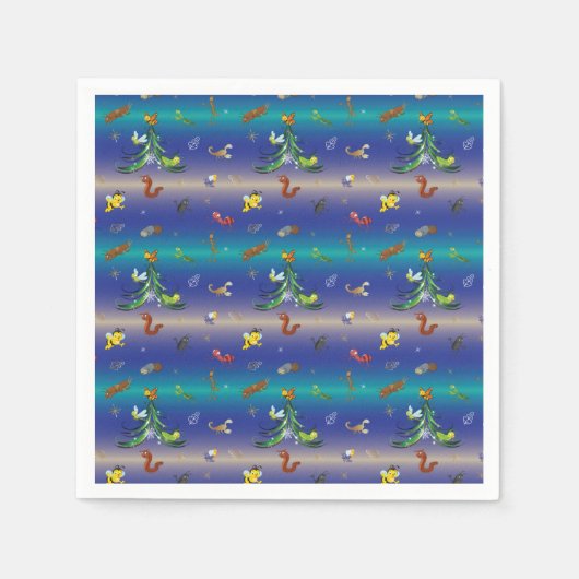 Wissenschaft, Insekt Bug Lover Weihnachtsbaum Serviette (Vorderseite)