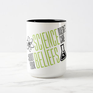 Wissenschaft interessiert sich nicht zweifarbige tasse