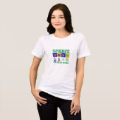 Wissenschaft ist das coolste Element Tri-Blend Shirt (Vorderseite voll)