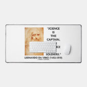 Wissenschaft ist der Hauptmann, der Soldaten da Vi Schreibtischunterlage (Tastatur & Maus)