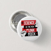 Wissenschaft ist der neue Punk-Rock Button (Vorne & Hinten)