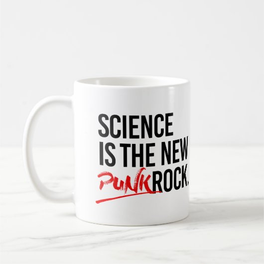 Wissenschaft ist der neue Punk-Rock Kaffeetasse (Links)