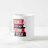 WISSENSCHAFT IST der NEUE PUNKROCK - WIDERSTEHEN Kaffeetasse (Vorderseite Links)