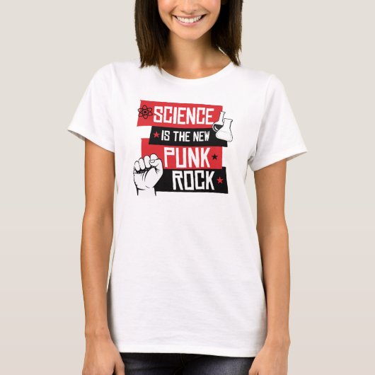 WISSENSCHAFT IST der NEUE PUNKROCK - WIDERSTEHEN T-Shirt (Vorderseite)