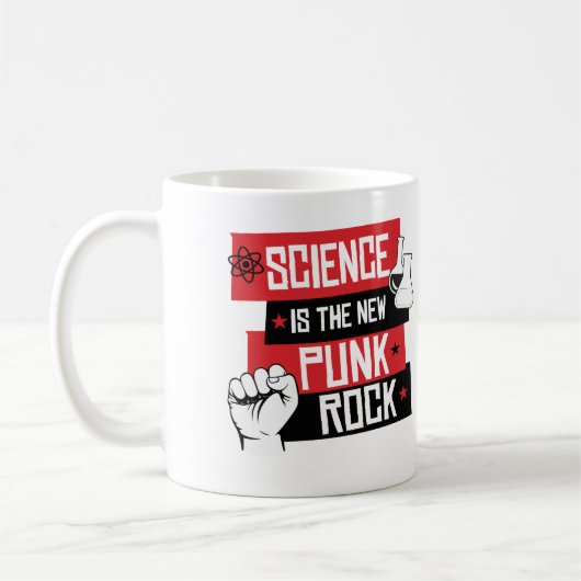 WISSENSCHAFT IST DER NEUE PUNKTSTEIN KAFFEETASSE (Links)