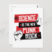 WISSENSCHAFT IST DER NEUE PUNKTSTEIN POSTKARTE (Vorne/Hinten)