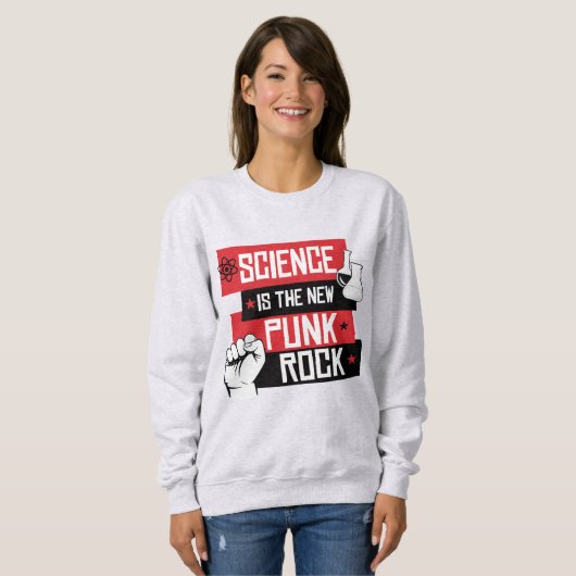 WISSENSCHAFT IST DER NEUE PUNKTSTEIN SWEATSHIRT (Vorne ganz)