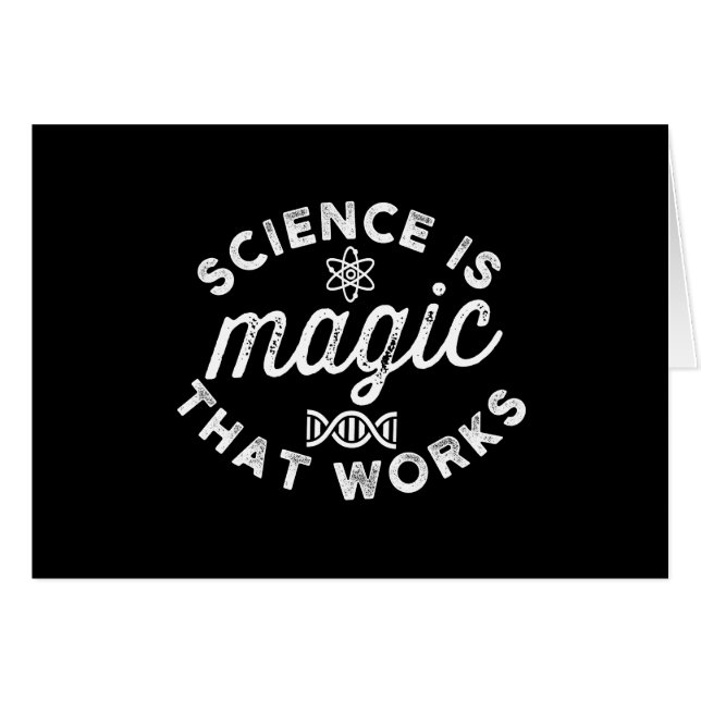 WISSENSCHAFT IST DIE FUNKTIONIERENDE MAGIE (Vorderseite (Horizontal))