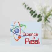 Wissenschaft ist echte Postkarte (Stehend Vorderseite)