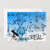 Wissenschaft ist echte Postkarte (Vorne/Hinten)