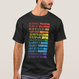 Wissenschaft ist echtes Schwarzes Leben Materie Ts T-Shirt