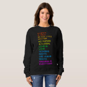 Wissenschaft ist ein echter BLM-Menschenrechts-LGB Sweatshirt (Vorne ganz)