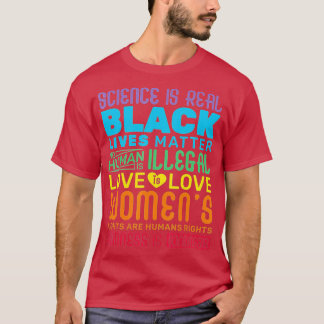 Wissenschaft ist ein echter schwarzer Lebenslauf M T-Shirt