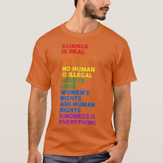Wissenschaft ist ein echter schwarzer Lebenslauf M T-Shirt