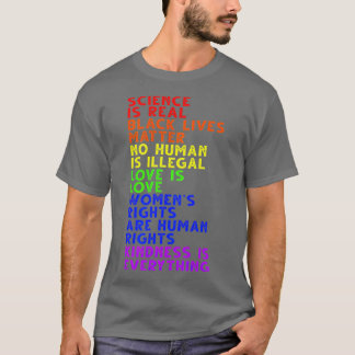 Wissenschaft ist ein echter schwarzer Lebenslauf M T-Shirt