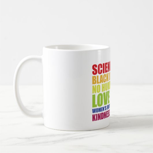 Wissenschaft ist ein echter schwarzer Lebensstil, Kaffeetasse (Links)