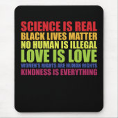 Wissenschaft ist ein echter schwarzer Lebensstil, Mousepad (Vorne)