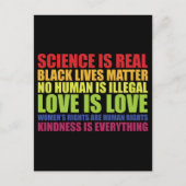 Wissenschaft ist ein echter schwarzer Lebensstil,  Postkarte (Vorderseite)