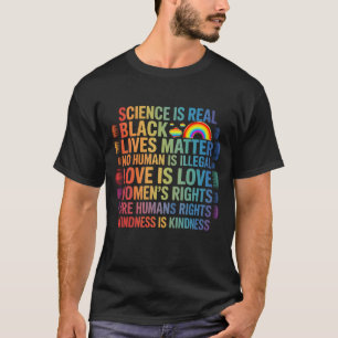 Wissenschaft ist ein echtes schwarzes Leben Materi T-Shirt
