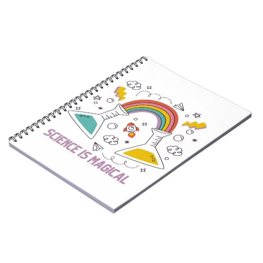 Wissenschaft ist ein magisches Notebook Notizblock (Linke Seite)