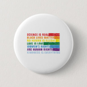 Wissenschaft ist eine echte schwarze Lebensfrage Button