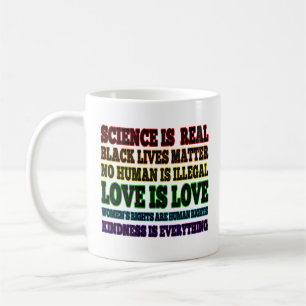 Wissenschaft ist eine echte schwarze Lebensfrage Kaffeetasse