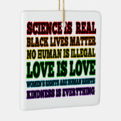 Wissenschaft ist eine echte schwarze Lebensfrage Keramikornament (Rechts)